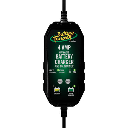 Battery Tender 6V/12V, 4A Lead Acid  Lithium Selectable Battery Charger [022-0209-BT-WH]