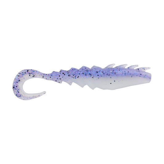 Berkley Gulp! Saltwater Nemesis Prawn Curl Tail - 4" - Violet Haze Fleck GSNPCT4-VIOHF [1637570]