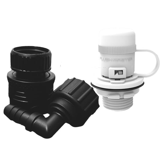 Flushmaster Flush Port Quick Connect f/Mercury - White [SM-FMQCMW]